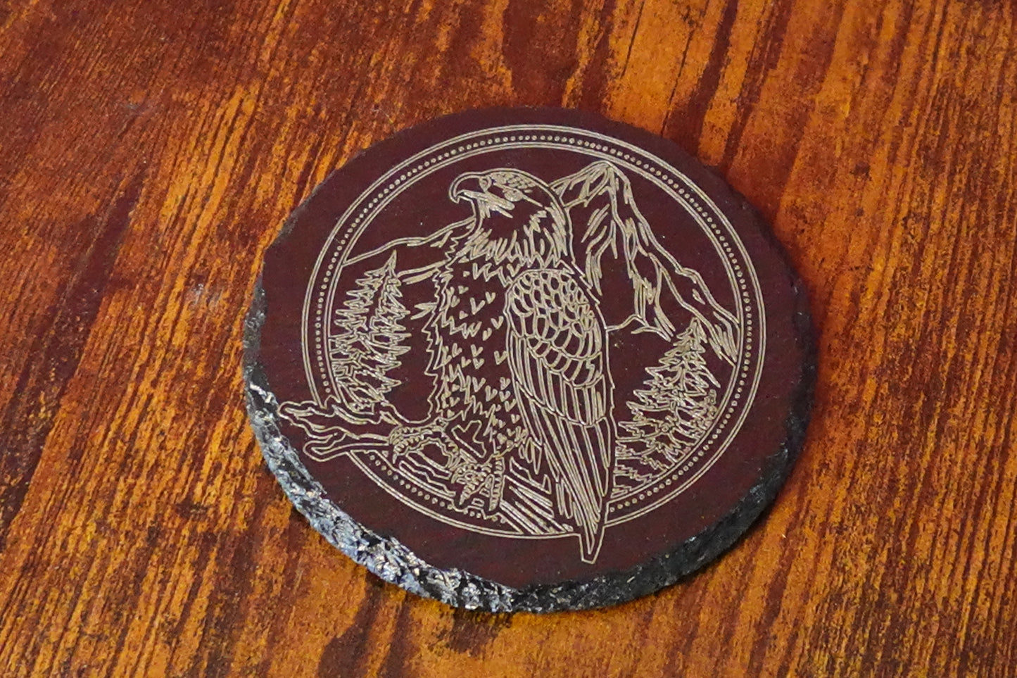 Slate Coaster Set of 6 - Bald Eagle
