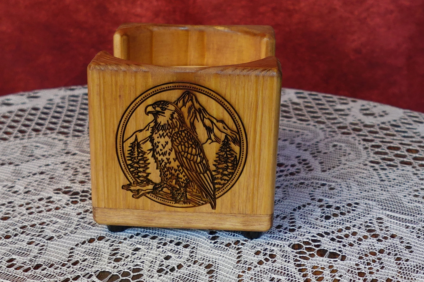 Wood Coaster Set of 6 - Bald Eagle