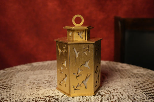 hummingbird ornament, hummingbird lantern, hummingbird decor