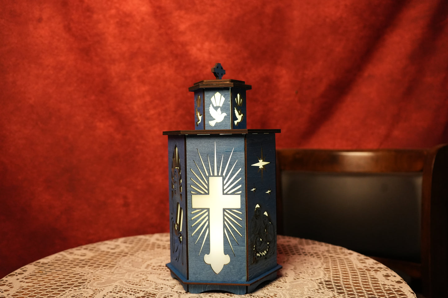 Religious decor lantern