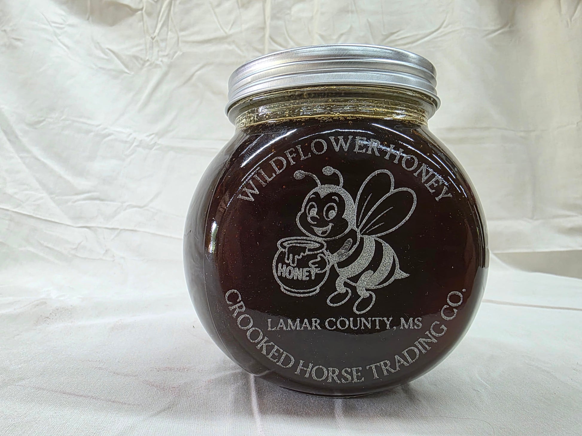 raw honey 2 lbs glass jar
