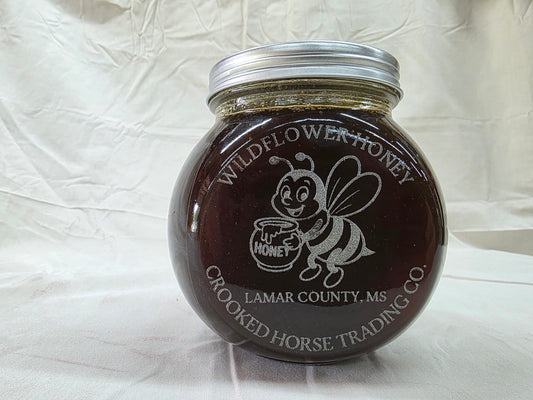 raw honey 2 lbs glass jar