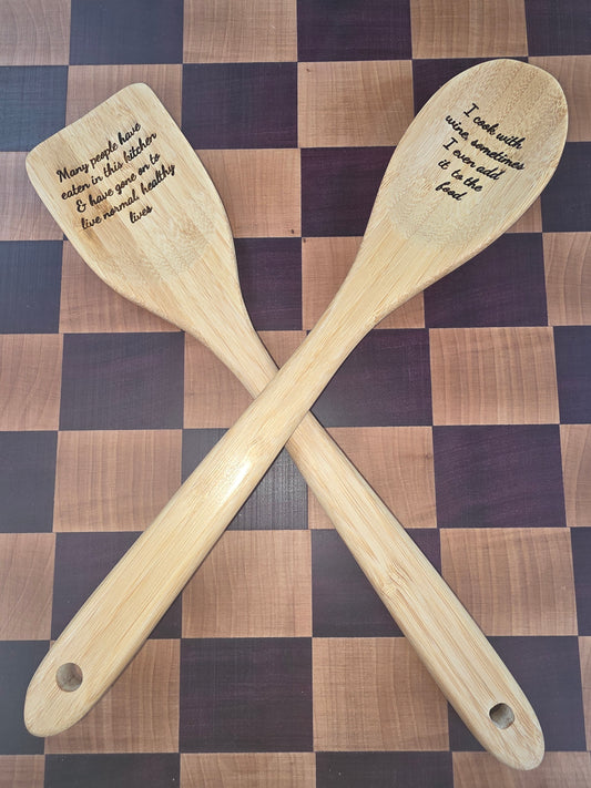 Bamboo Utensil Set - Free Engraving