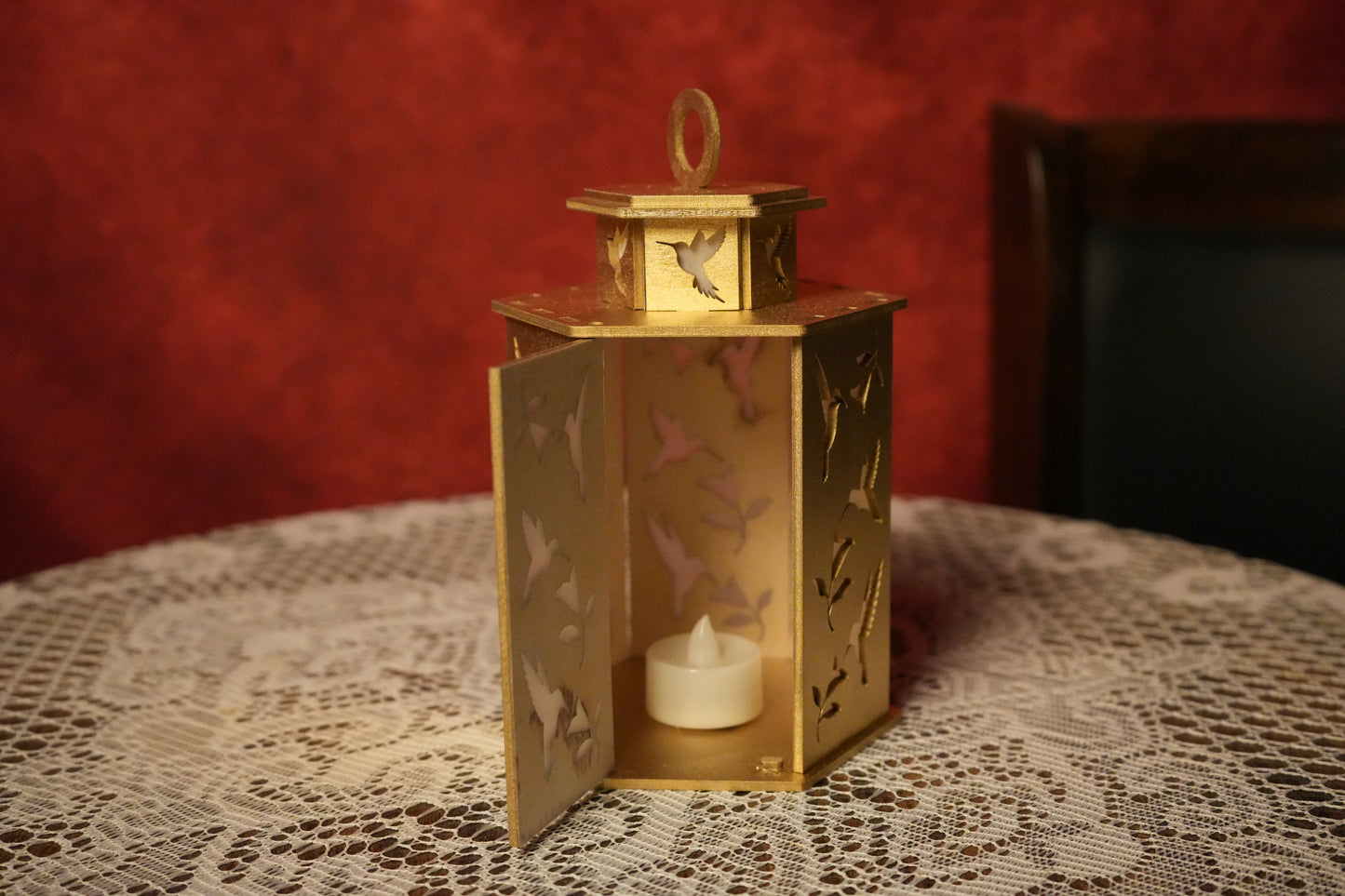 hummingbird ornament, hummingbird lantern, hummingbird decor