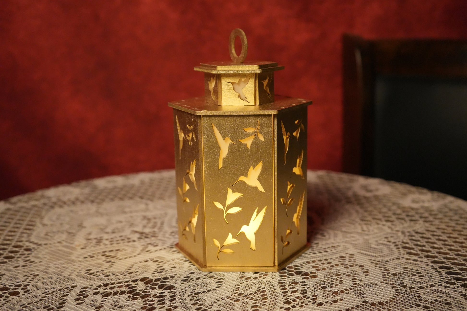 hummingbird ornament, hummingbird lantern, hummingbird decor