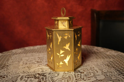 hummingbird ornament, hummingbird lantern, hummingbird decor