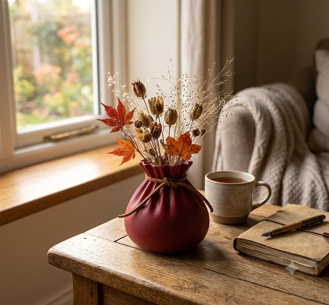 Matte PLA Decorative Vase – 4.75″ Tall, 15″ Circumference | Modern Minimalist Home Décor Accent