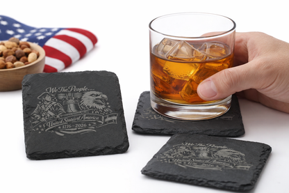 Patriotic Slate Coasters