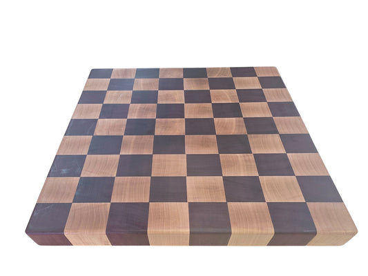 End Grain Cutting Board, Purple Heart & Hard Maple