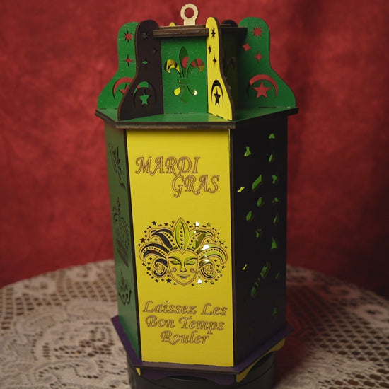 Mardi Gras Decor Lantern