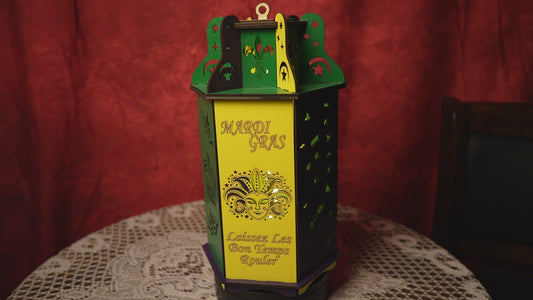 Mardi Gras Decor Lantern